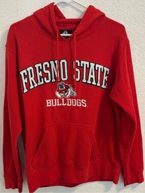 Fresno State Bulldogs Red Crewneck Hoodie